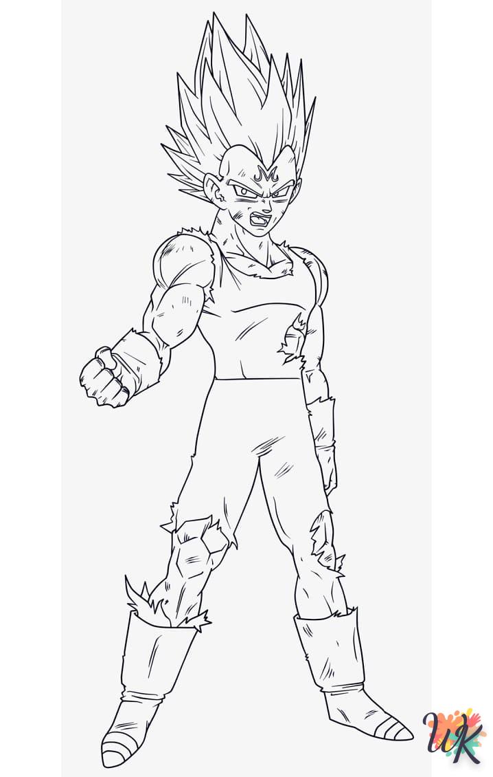 coloriage Vegeta  à imprimer gratuitement