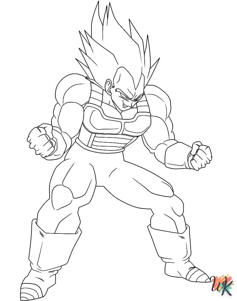 coloriage Vegeta  a dessiner et imprimer