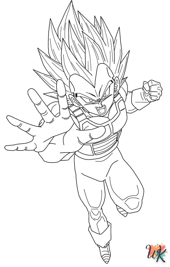 coloriage Vegeta  à imprimer pdf gratuit