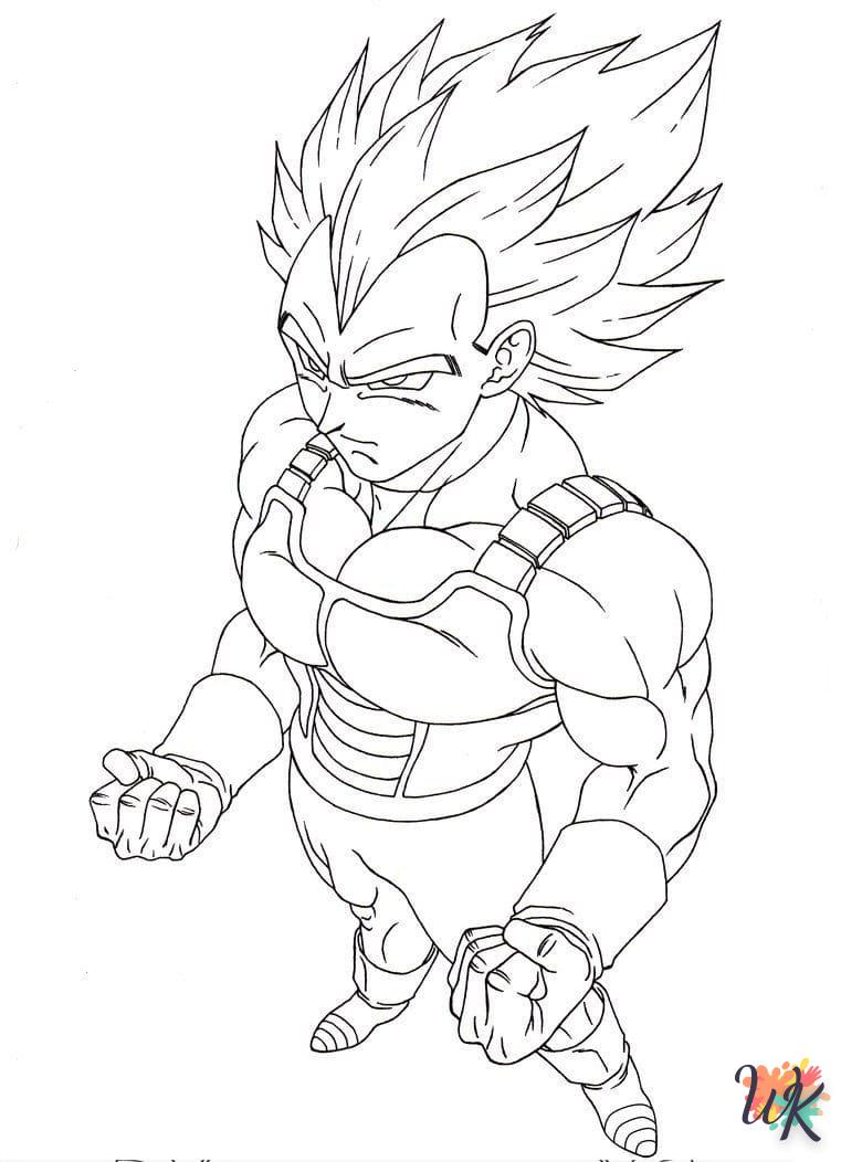 coloriage Vegeta  pour bebe a imprimer