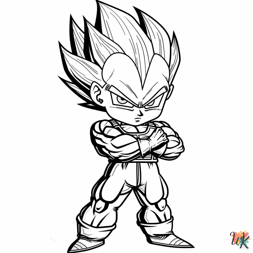 image pour coloriage Vegeta  enfant