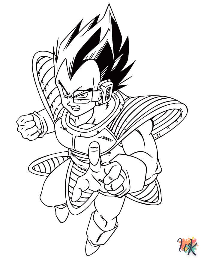 télécharger coloriage Vegeta  gratuit