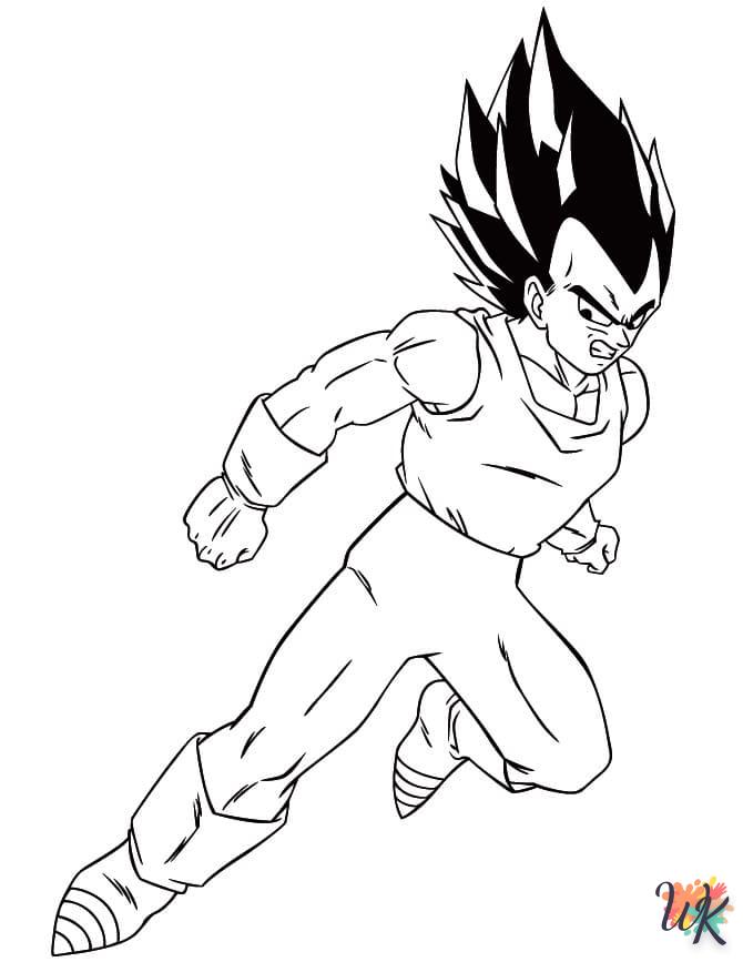 coloriage Vegeta  enfant à imprimer pdf