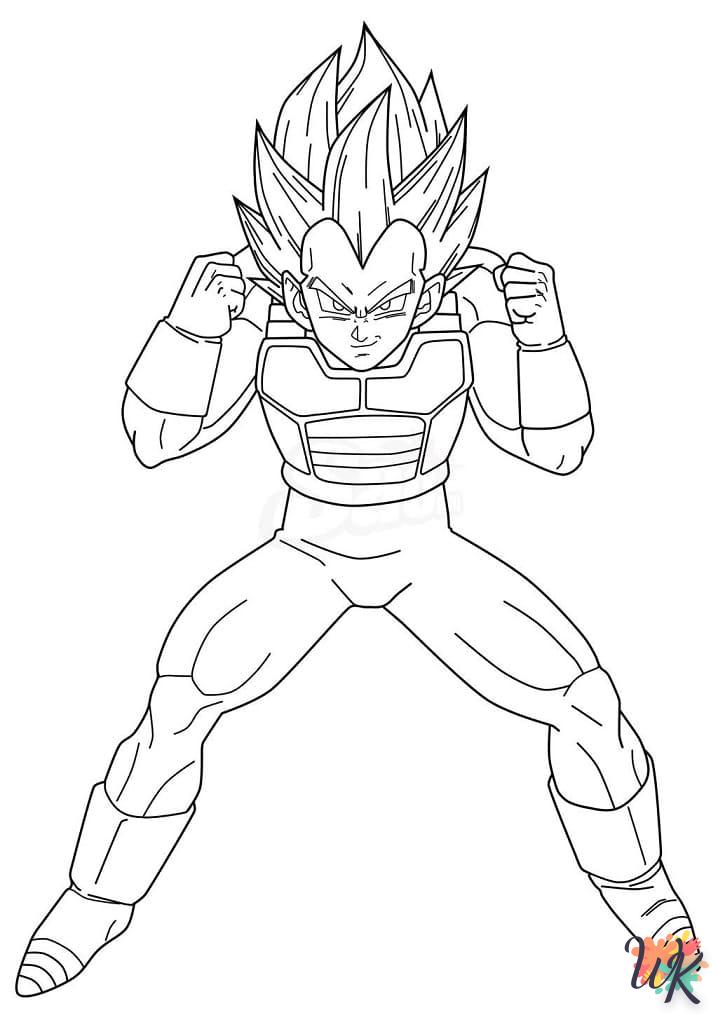 coloriage Vegeta  enfant a imprimer