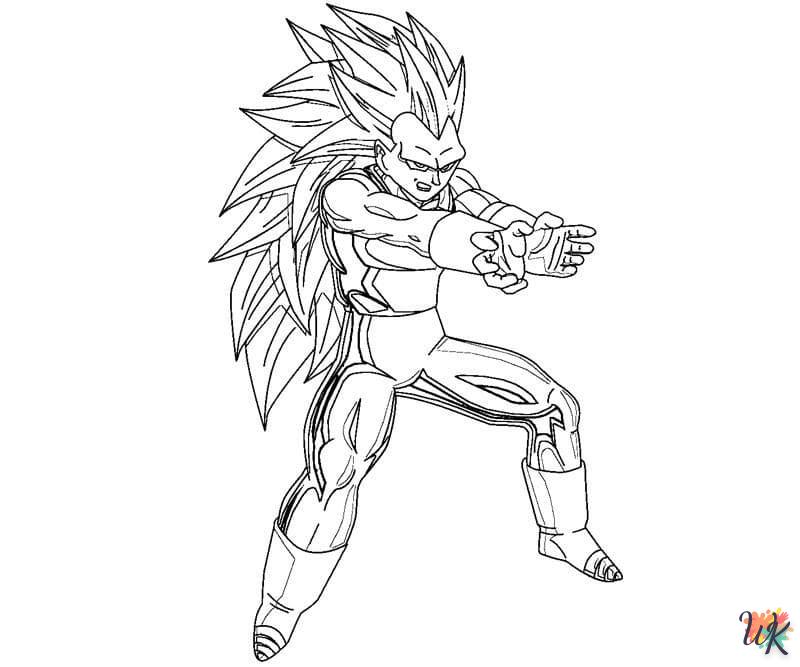 coloriage Vegeta  sonic en ligne gratuit à imprimer