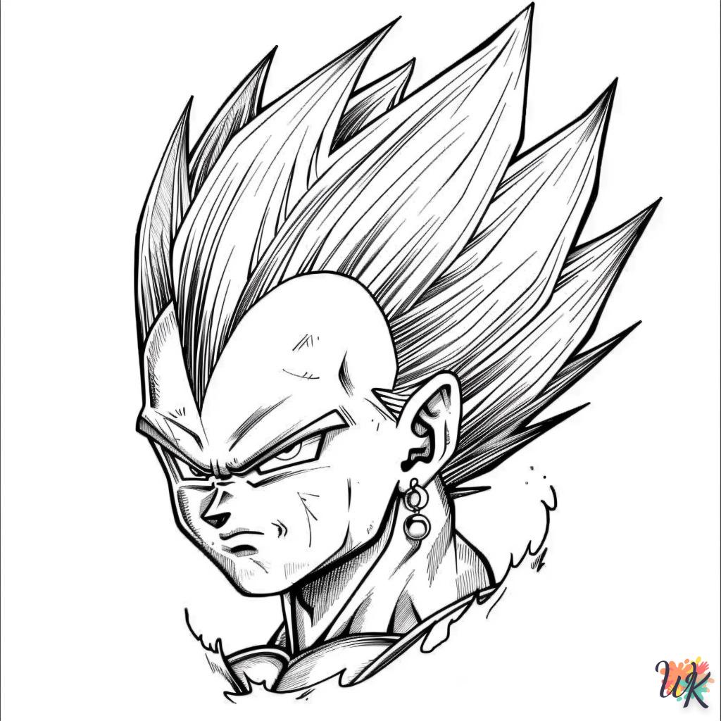 coloriage Vegeta  pour enfant à imprimer