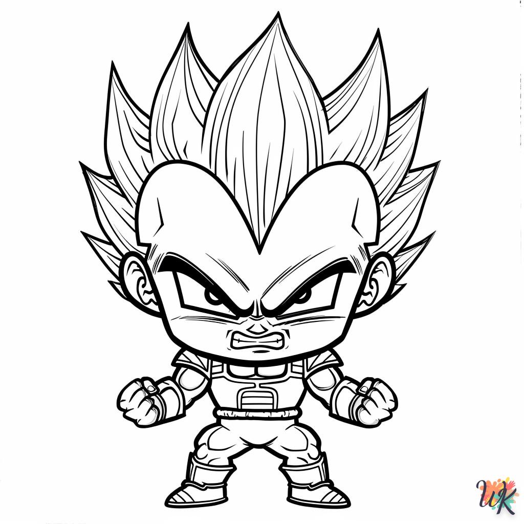 coloriage Vegeta  enfant 2 ans a imprimer