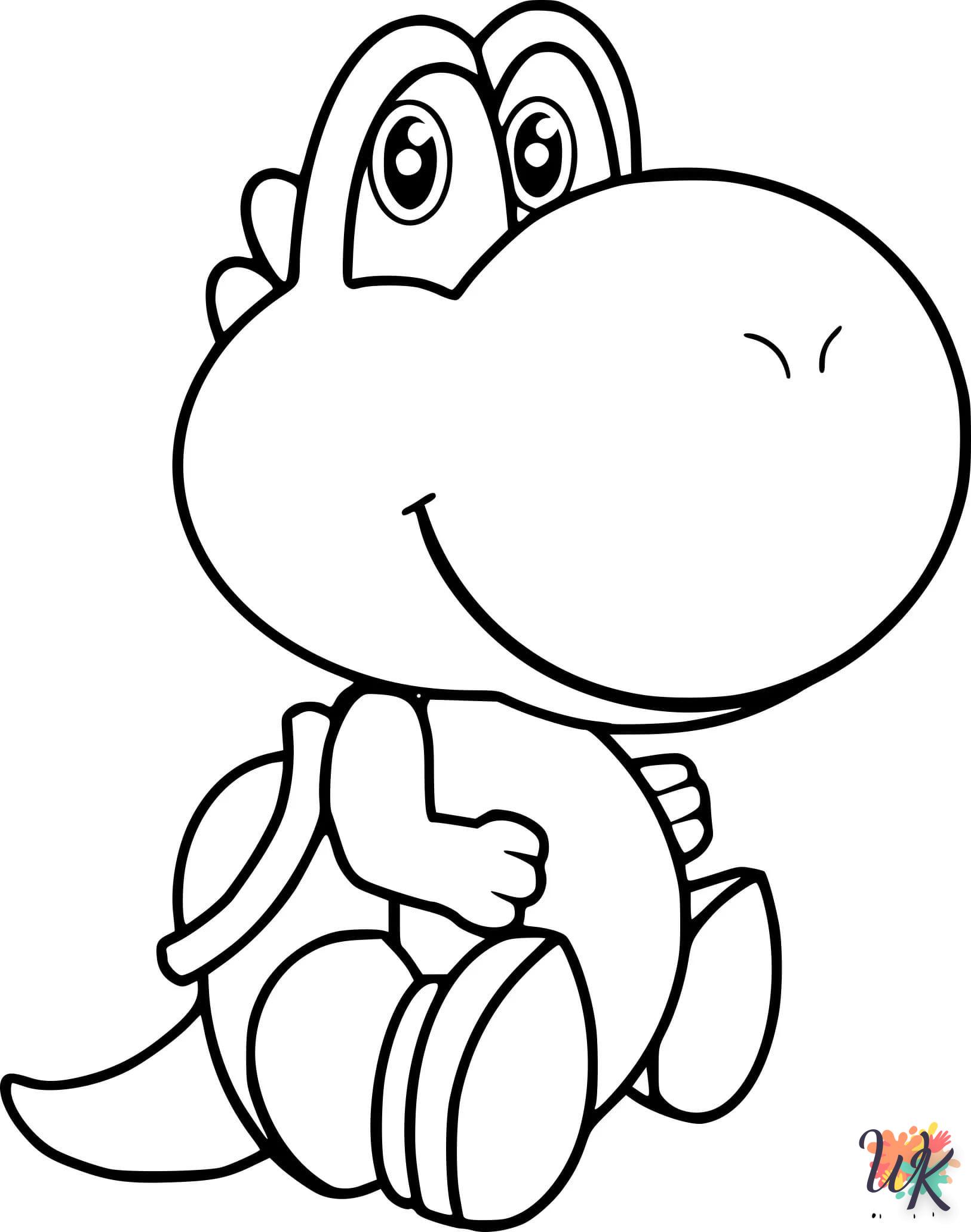 coloriage Yoshi  à imprimer pdf gratuit