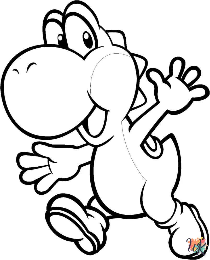 coloriage Yoshi  a colorier en ligne