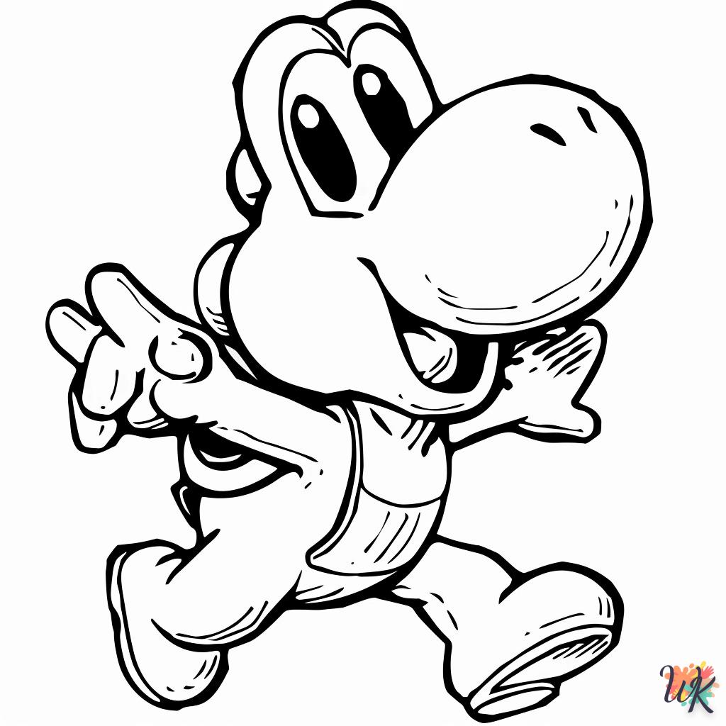 coloriage Yoshi  pour enfants