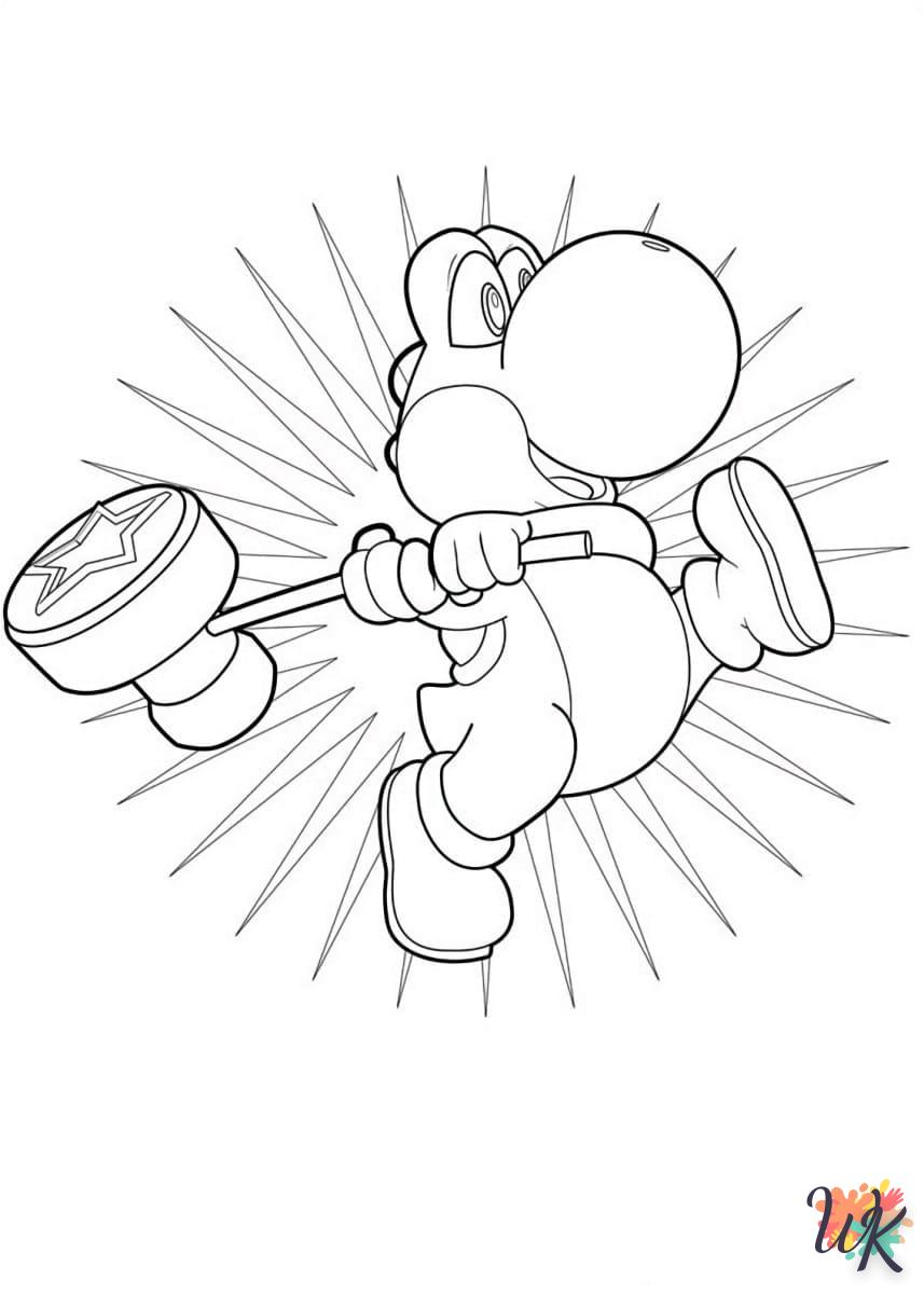 coloriage Yoshi  à imprimer pdf gratuit