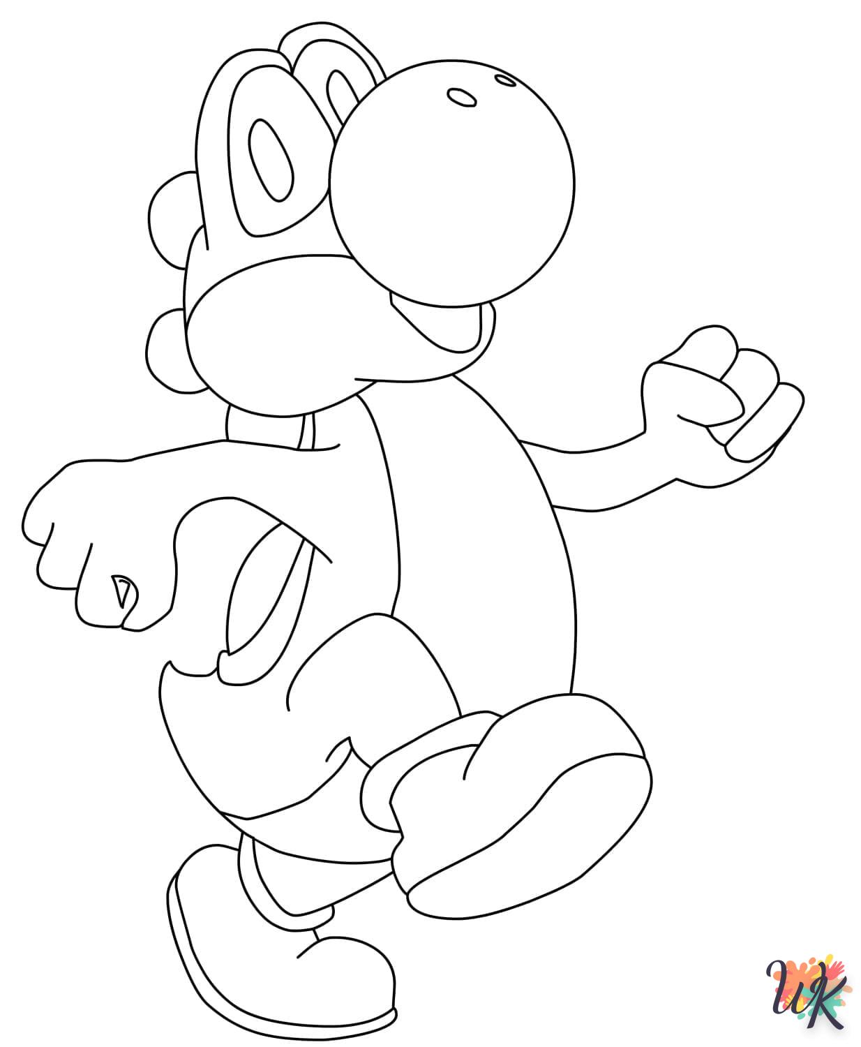 coloriage Yoshi  magique à faire en ligne