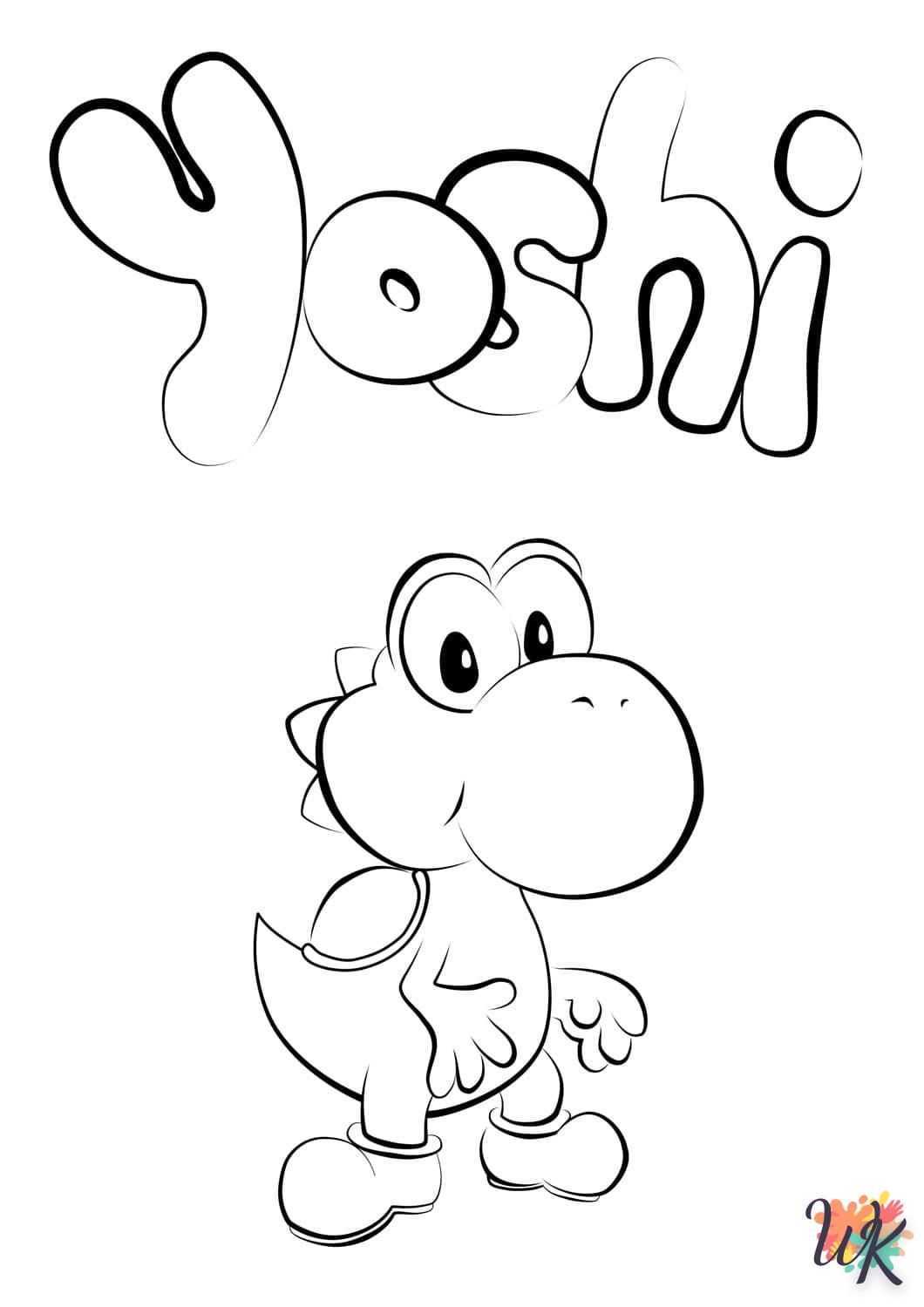 image pour coloriage Yoshi  enfant