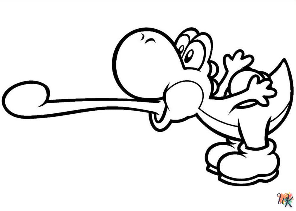 coloriage Yoshi  enfant a imprimer