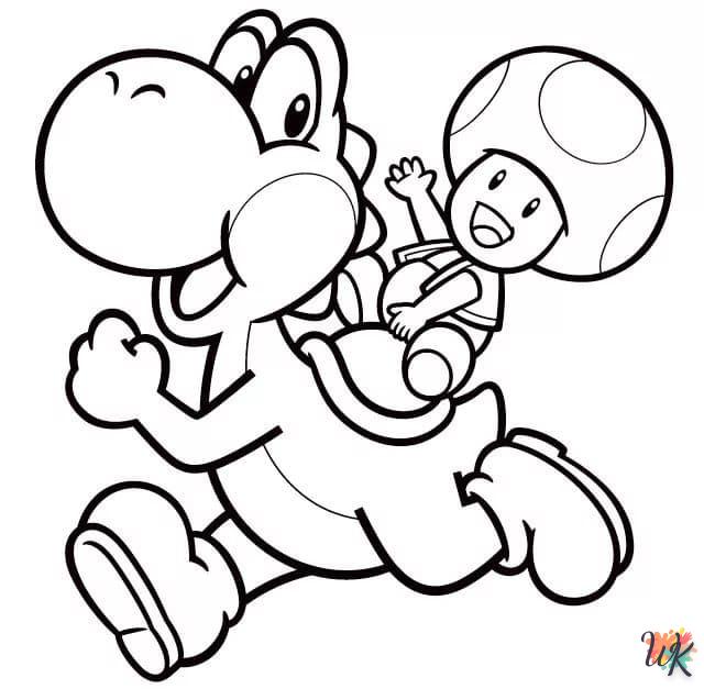 coloriage Yoshi  en ligne gratuit pour 12 ans