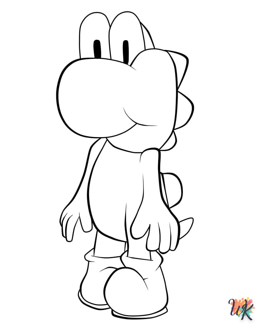 coloriage Yoshi  à imprimer gratuitement pdf