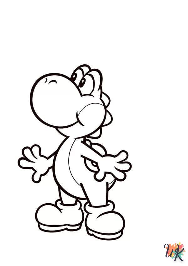 coloriage Yoshi  pour enfant gratuit