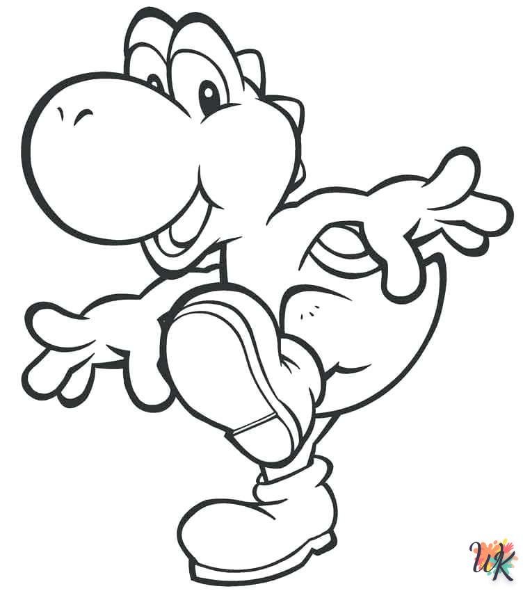 coloriage Yoshi  de pour enfants