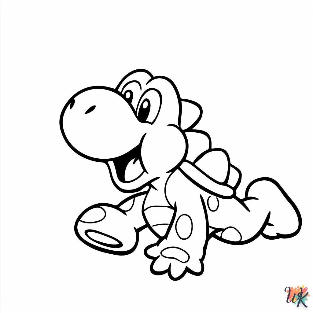 image pour coloriage Yoshi  enfant