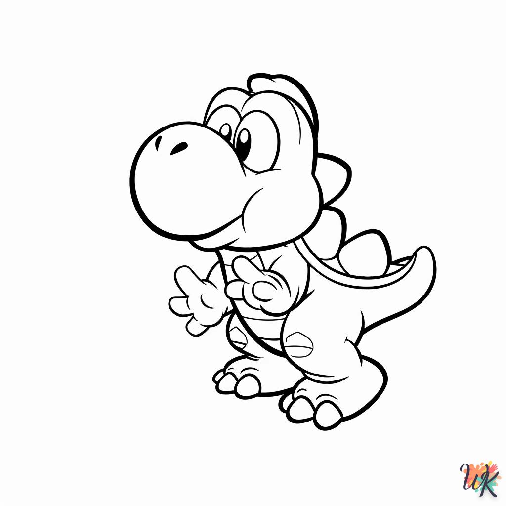 imprimer coloriage Yoshi  gratuit