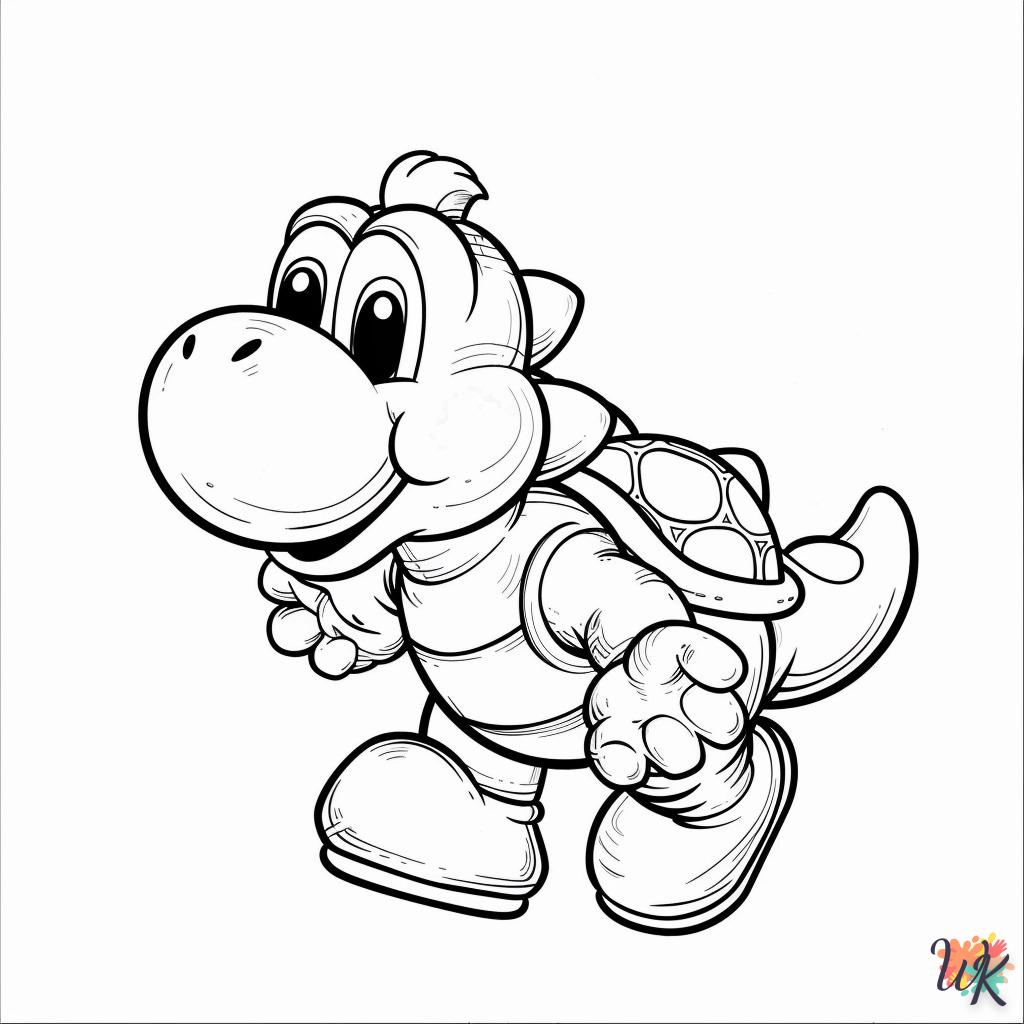 image pour coloriage Yoshi  enfant