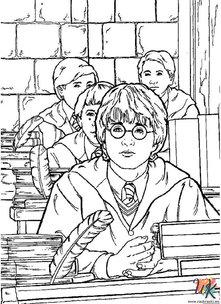 coloriage Harry Potter  pour enfant a imprimer