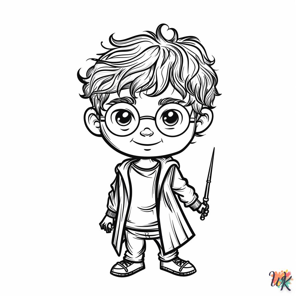 coloriage Harry Potter  educatif pour enfant
