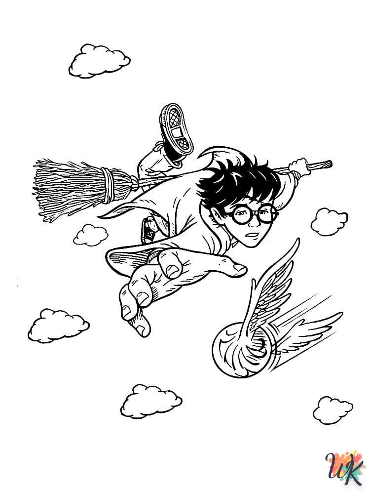 coloriage Harry Potter  enfant a imprimer