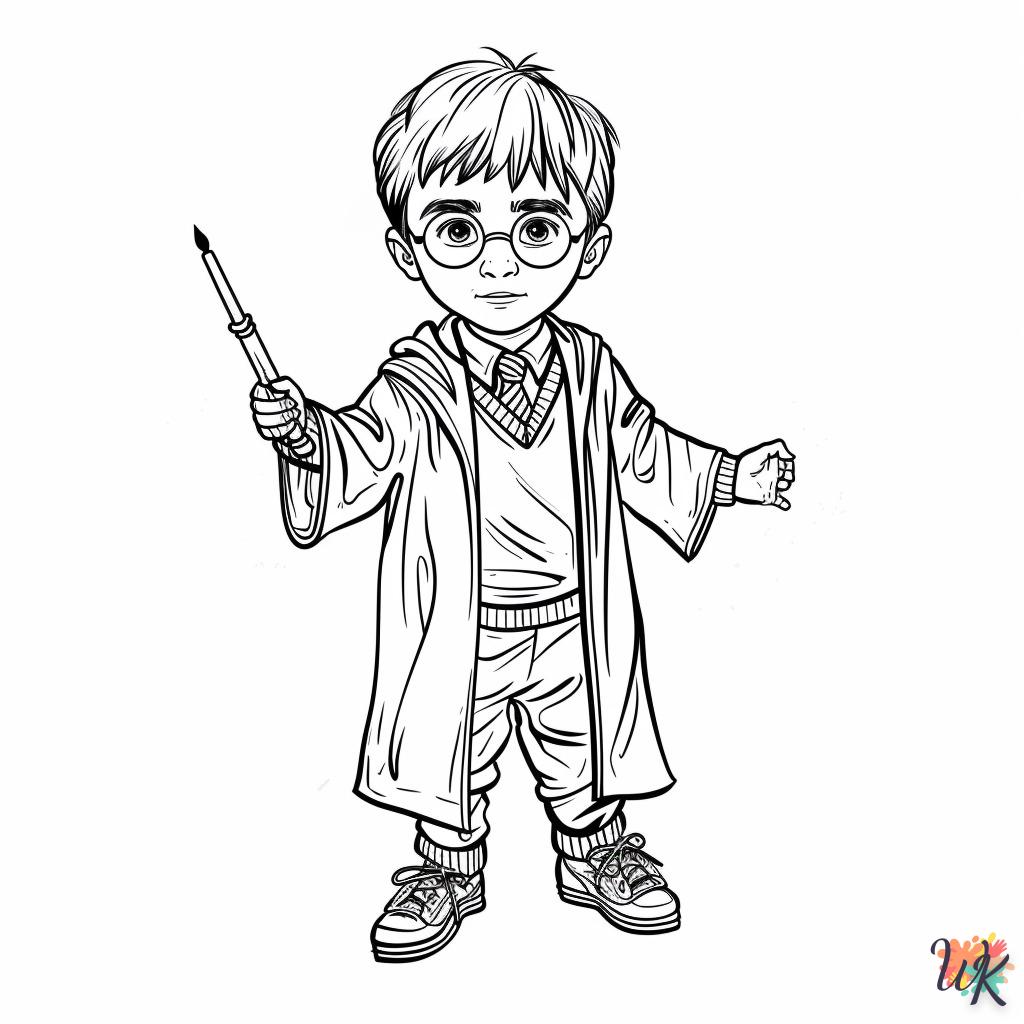 coloriage Harry Potter  a imprimer enfant 5 ans