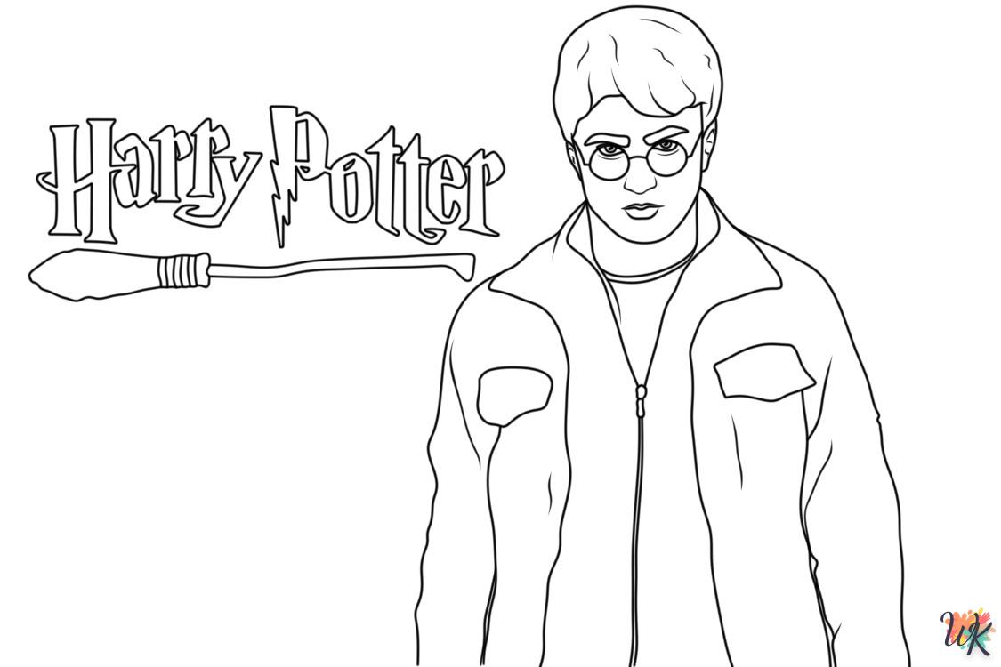 coloriage Harry Potter  à imprimer pour enfant de 12 ans