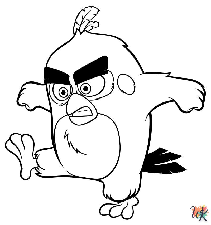 coloriage Angry Birds  pour enfants à télécharger