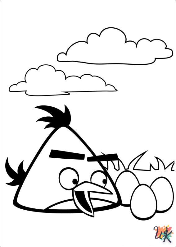 image pour coloriage Angry Birds  enfant