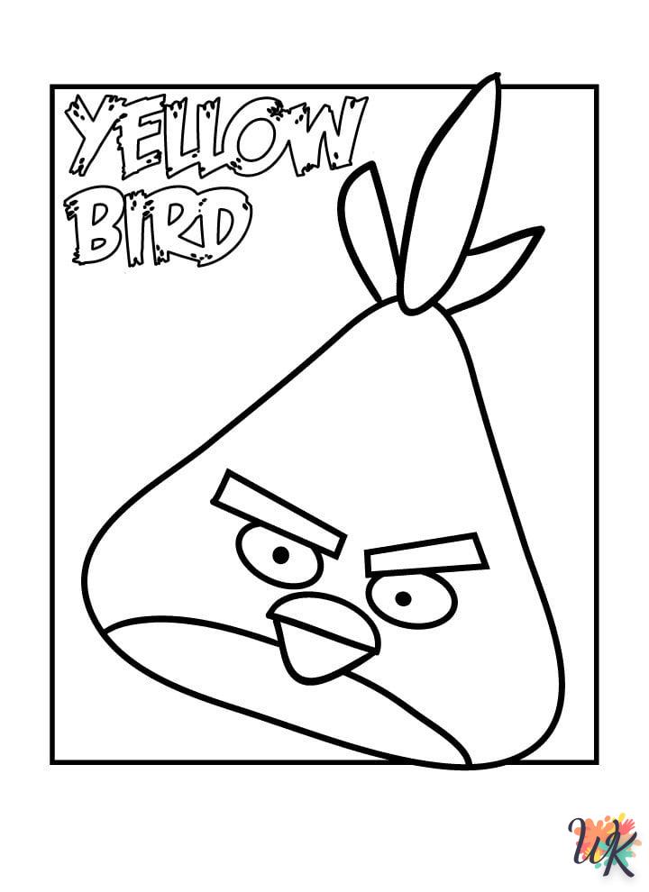 image pour coloriage Angry Birds  enfant