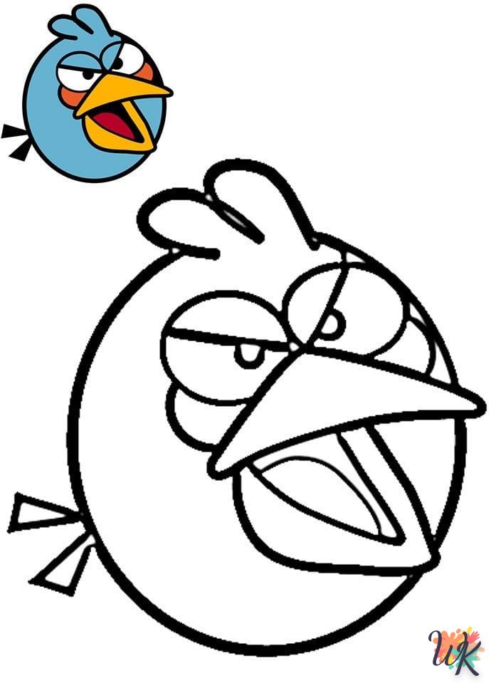 image pour coloriage Angry Birds  enfant