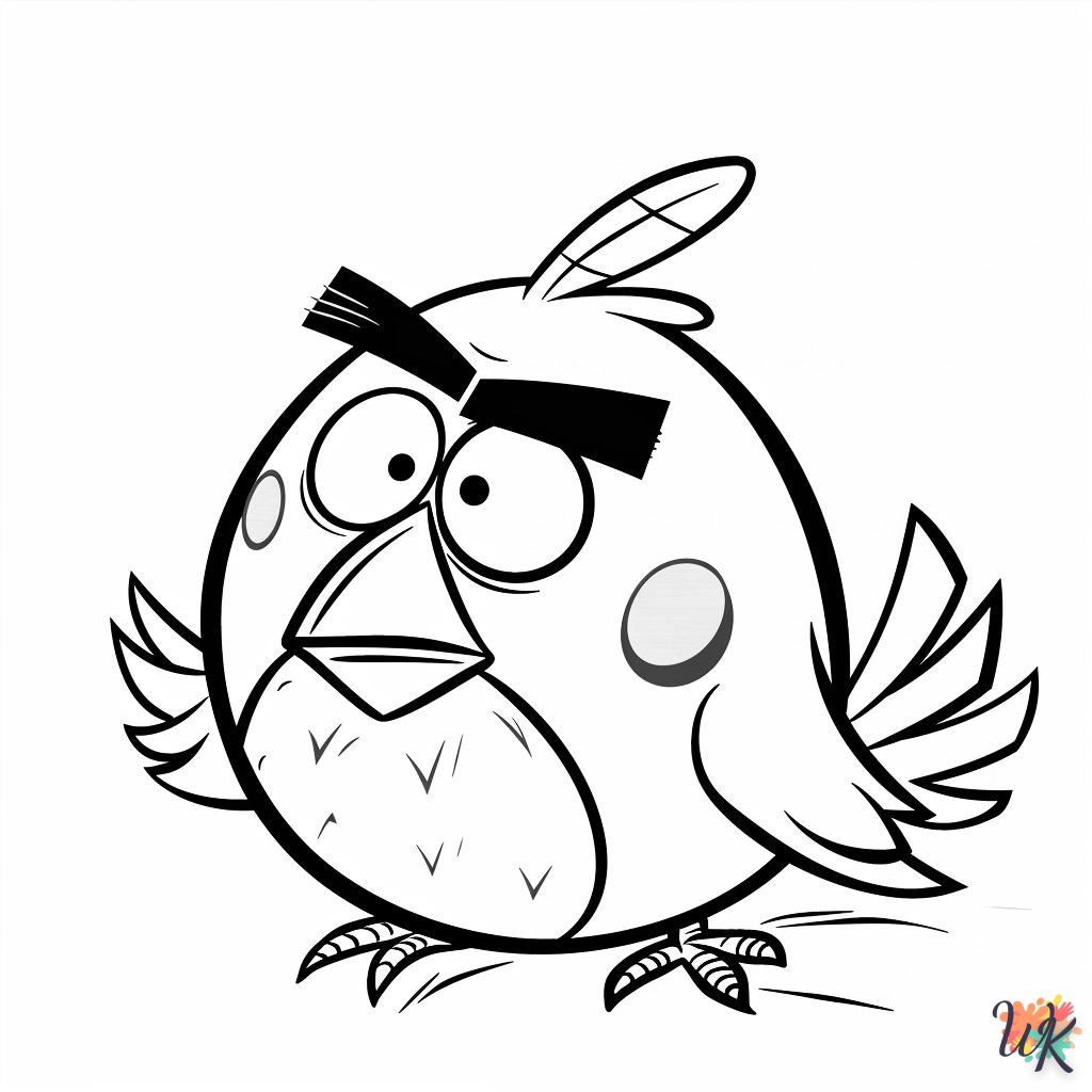 coloriage Angry Birds  pour enfant de à imprimer