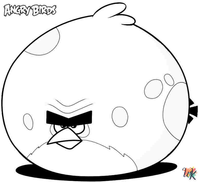 coloriage Angry Birds  pour primaire