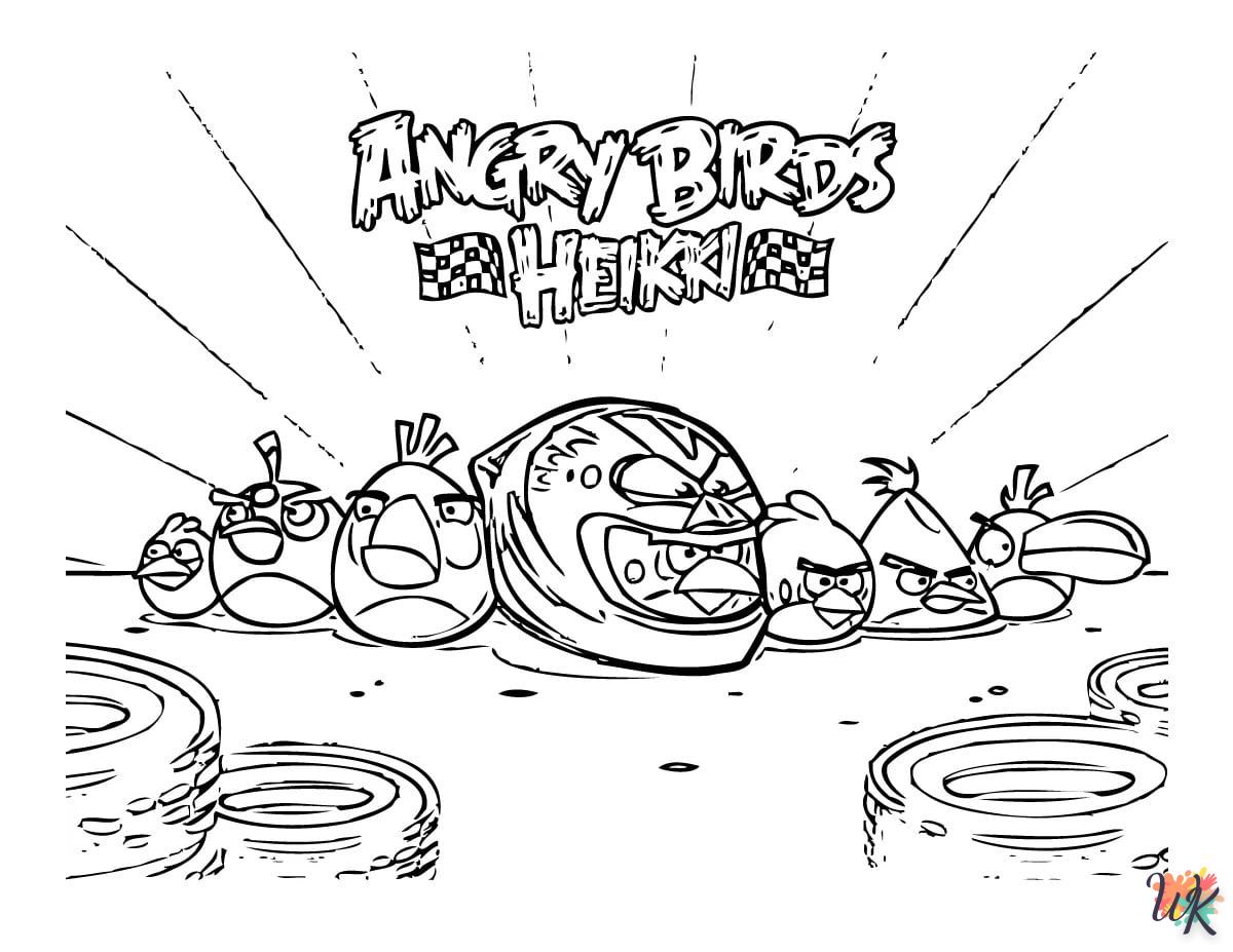 alphabet coloriage Angry Birds  en ligne