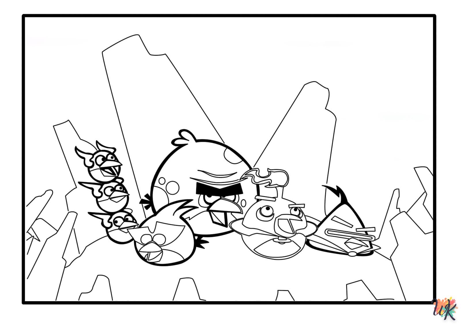 coloriage Angry Birds  et dessin a imprimer