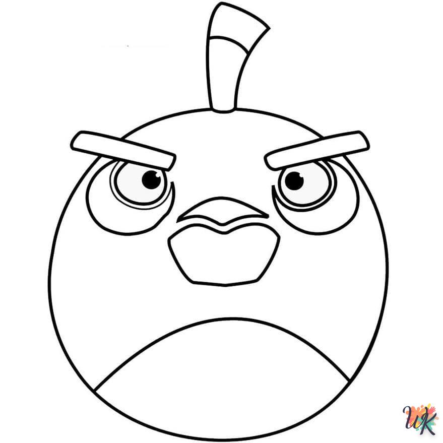 coloriage Angry Birds  pour enfant de 10 ans