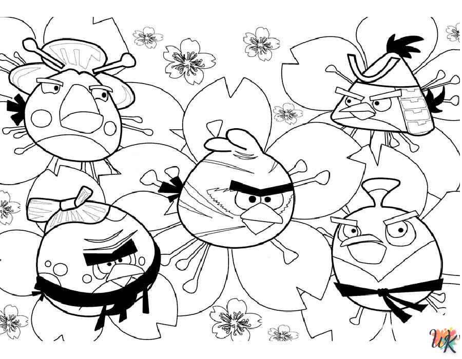 imprimer coloriage Angry Birds  pour enfant