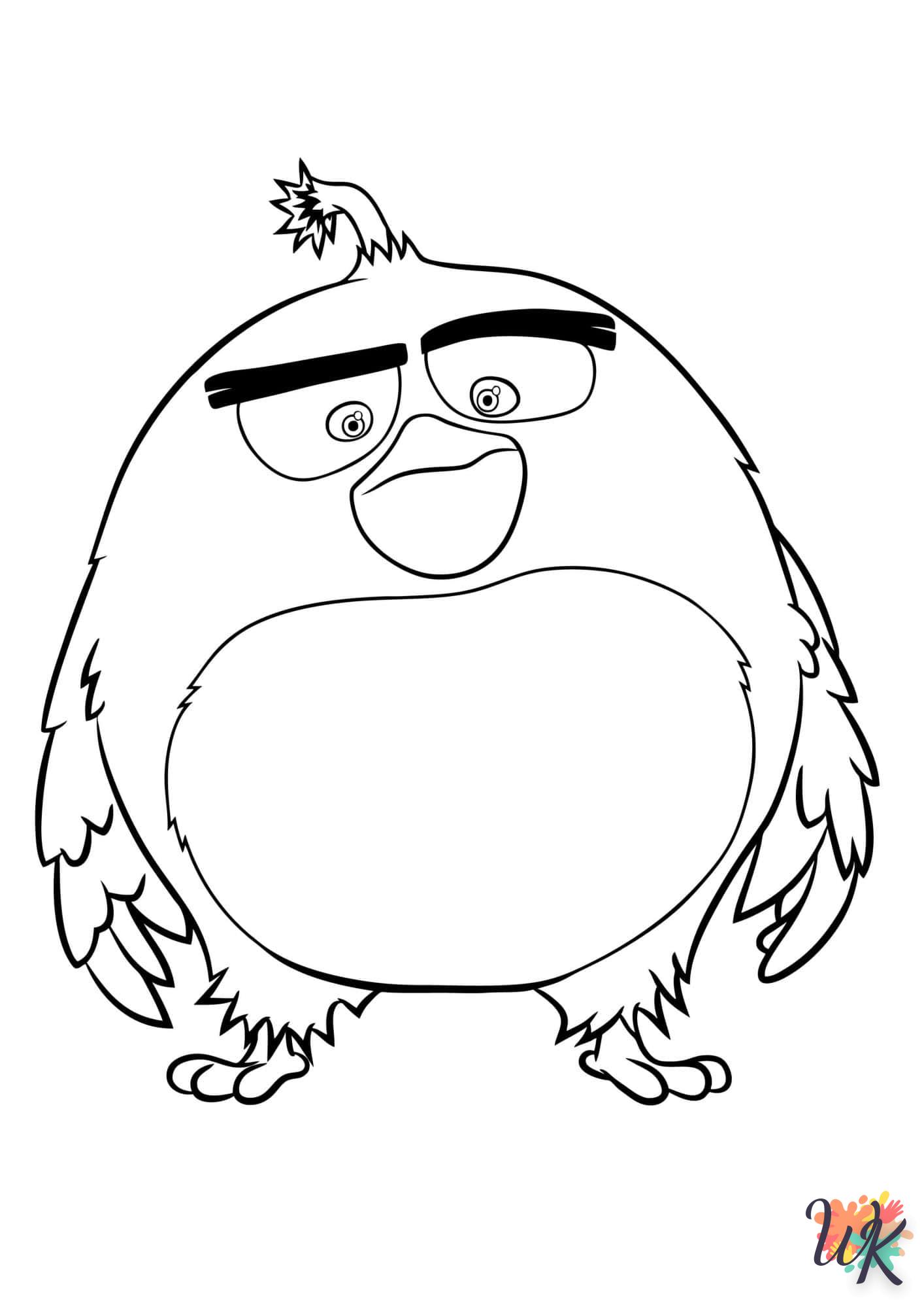 coloriage Angry Birds  et découpage à imprimer