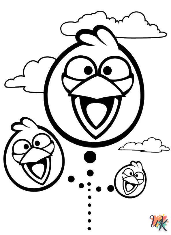 coloriage Angry Birds  pour enfant à imprimer