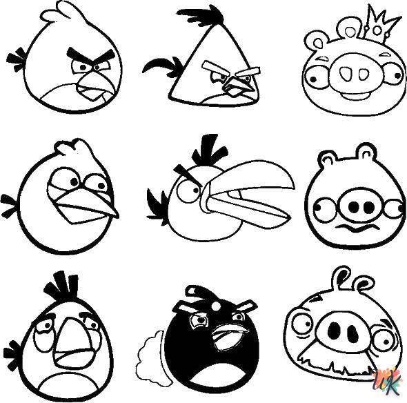 coloriage Angry Birds  magique à faire en ligne