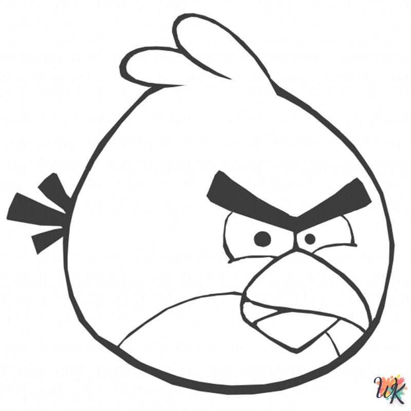 coloriage Angry Birds  et decoupage