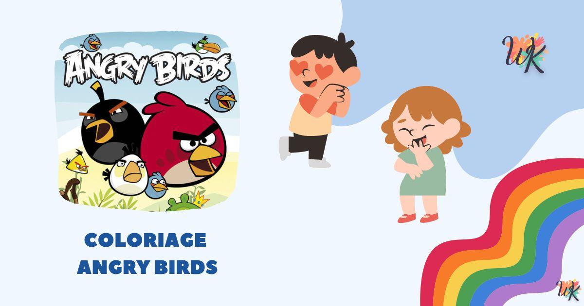 Coloriage Angry Birds - La bataille des oiseaux malicieux 2 Coloriage Angry Birds – La bataille des oiseaux malicieux