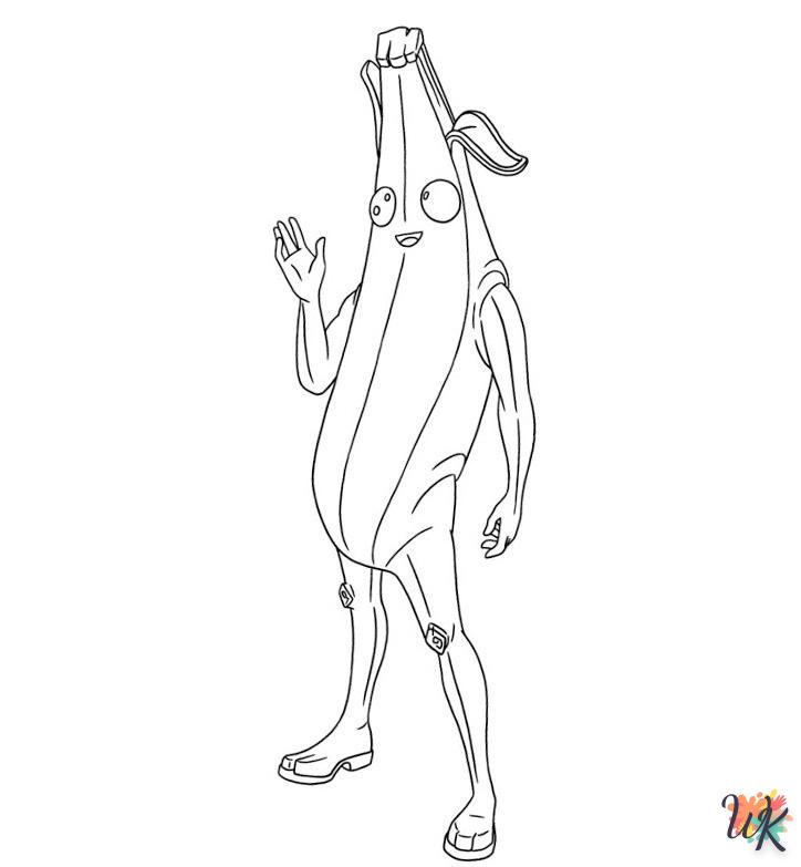 coloriage Fortnite Banane  bebe animaux a imprimer gratuit