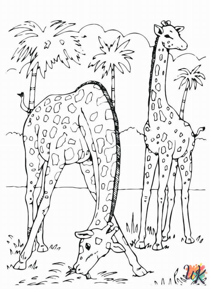 coloriage Girafe  à colorier en ligne