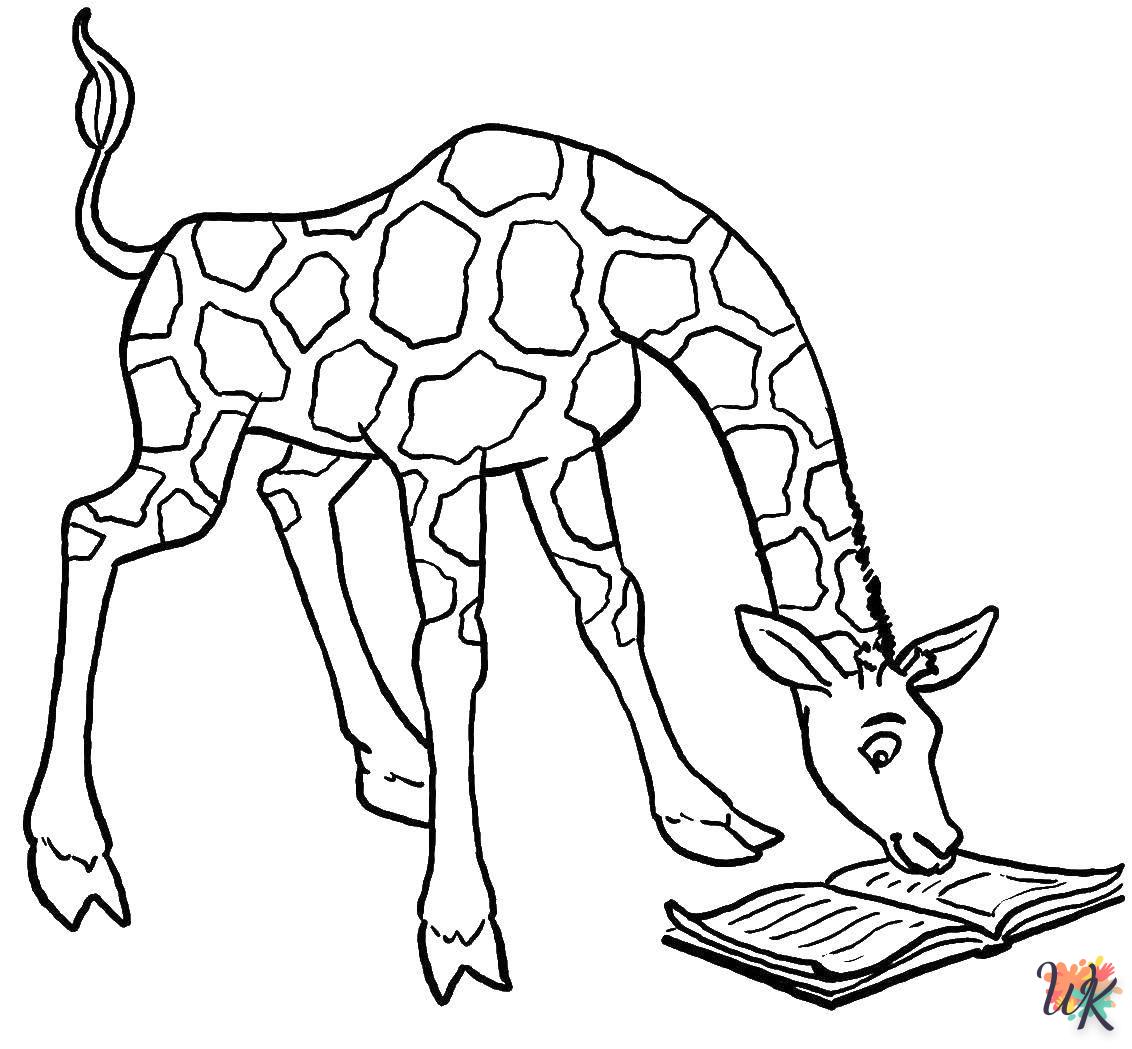 coloriage Girafe  à imprimer pdf