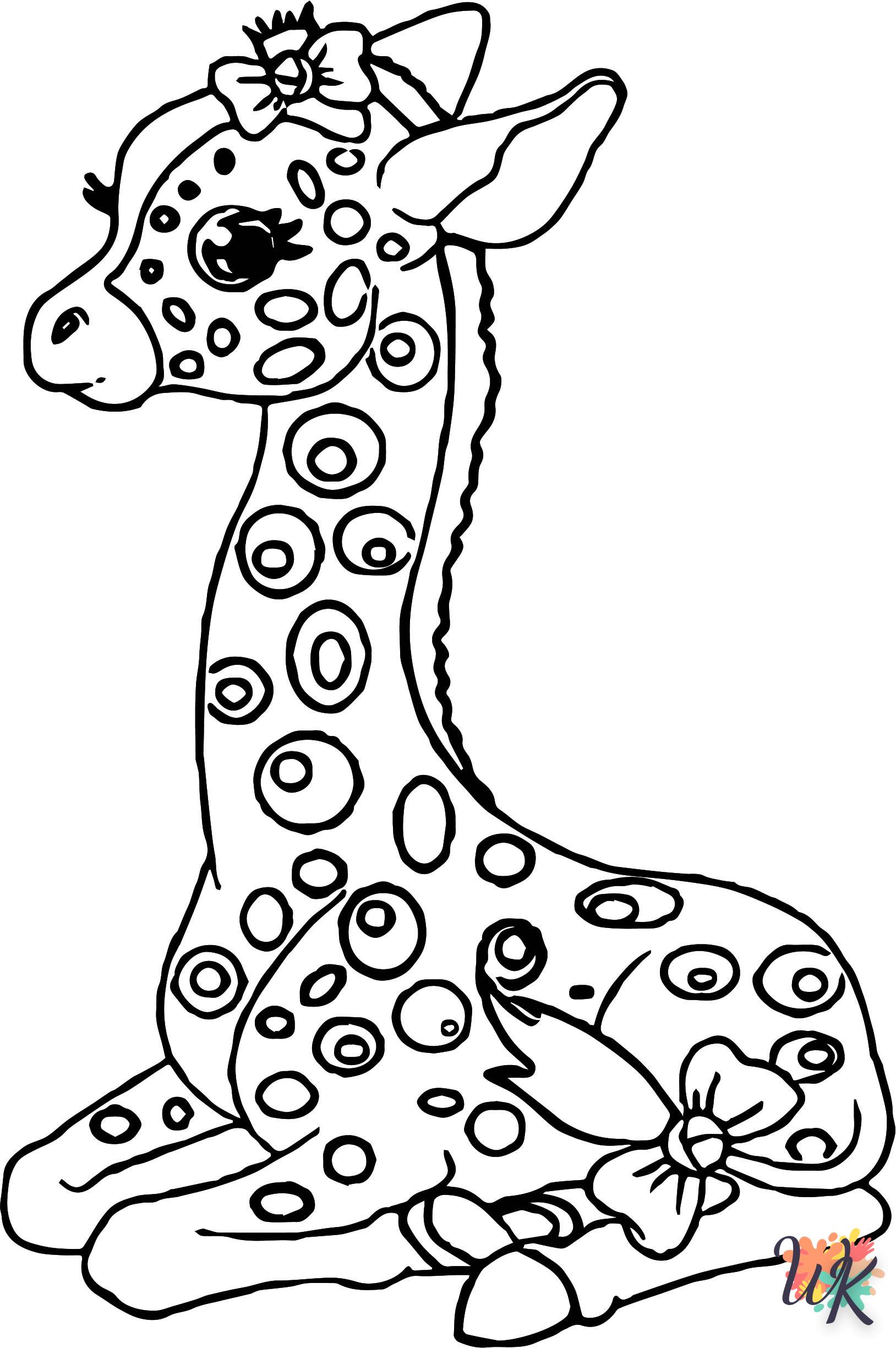 coloriage Girafe  a imprimer gratuit