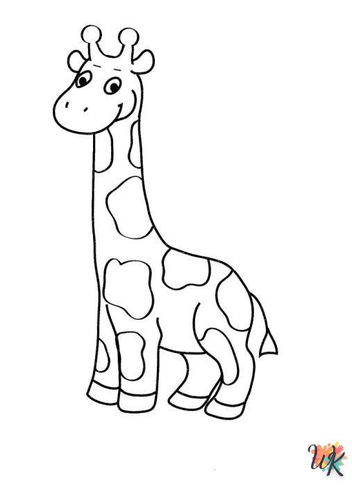 coloriage Girafe  sonic en ligne gratuit à imprimer